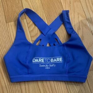 Sweaty Betty Dare to Bare Blue Sports Bra